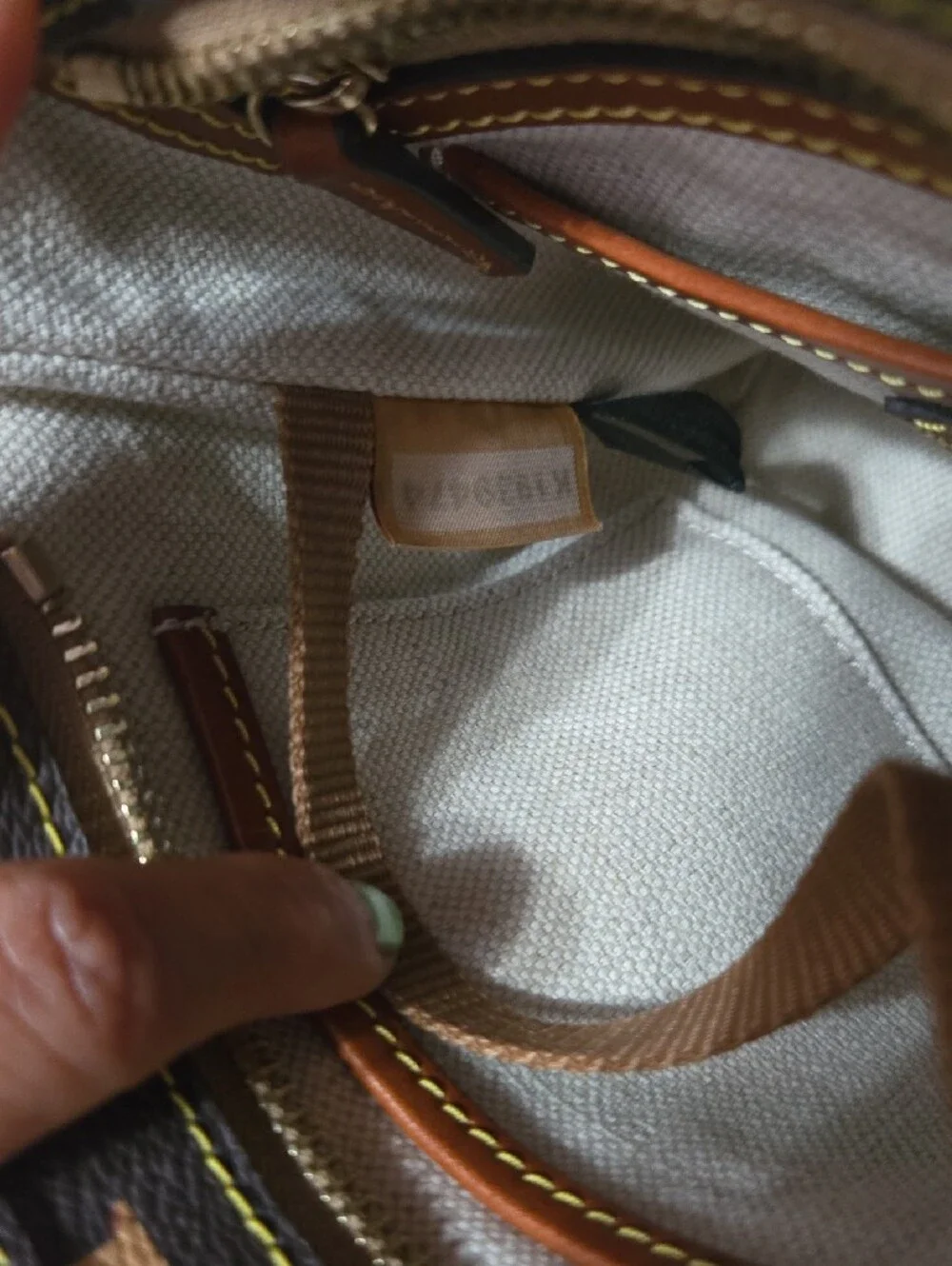 Dooney And Burke Brown and Tan Crossbody Bag - Picture 3 of 13